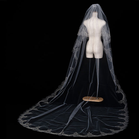 【SALE】ブライダルアクセサリー【ウエディングベール 】V3253-1(マリアベール3Ｍ)IV