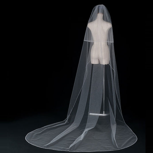 【SALE】ブライダルアクセサリー【ウエディングベール 】V3275-1(Lサイズ0.6+3Ｍ)OW