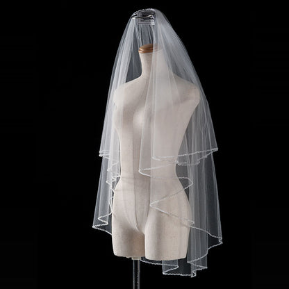 【SALE】ブライダルアクセサリー【ウエディングベール 】V3276-1(Sサイズ0.6+1Ｍ)IV