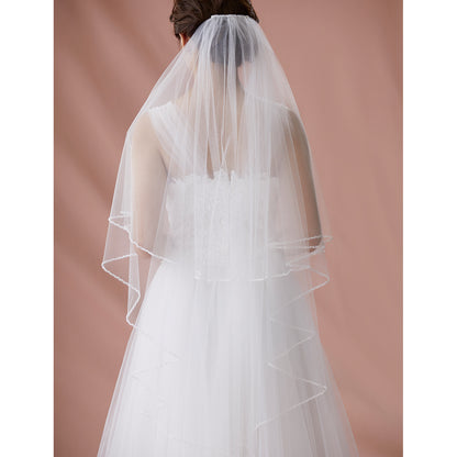 【SALE】ブライダルアクセサリー【ウエディングベール 】V3276-1(Sサイズ0.6+1Ｍ)IV