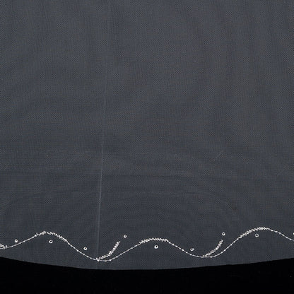 【SALE】ブライダルアクセサリー【ウエディングベール 】V3280-1(Sサイズ0.6+1Ｍ)OW