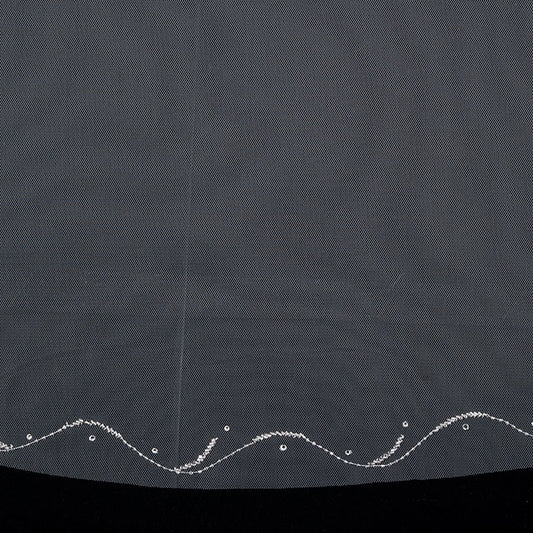 【SALE】ブライダルアクセサリー【ウエディングベール 】V3280-1(Sサイズ0.6+1Ｍ)IV