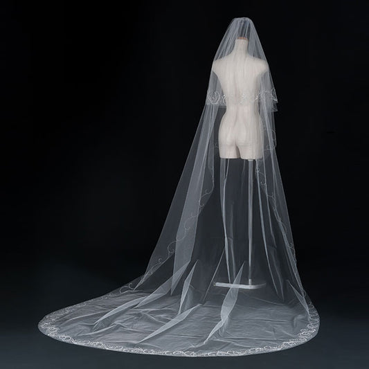 【SALE】ブライダルアクセサリー【ウエディングベール 】V3313-1(Lサイズ0.6+3Ｍ)OW