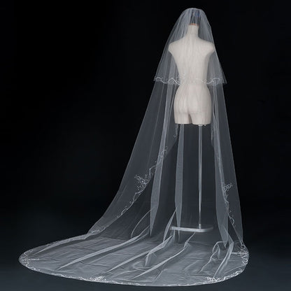 【SALE】ブライダルアクセサリー【ウエディングベール 】V3317-1(Lサイズ0.6+3Ｍ)OW