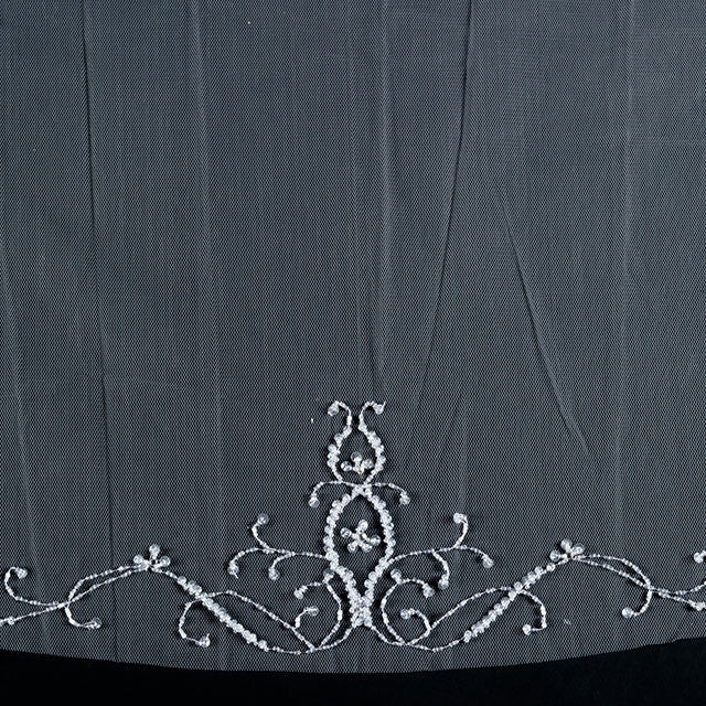 【SALE】ブライダルアクセサリー【ウエディングベール 】V3318-1(Sサイズ0.6+1Ｍ)OW