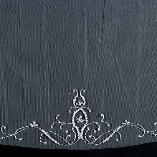 【SALE】ブライダルアクセサリー【ウエディングベール 】V3318-1(Sサイズ0.6+1Ｍ)OW