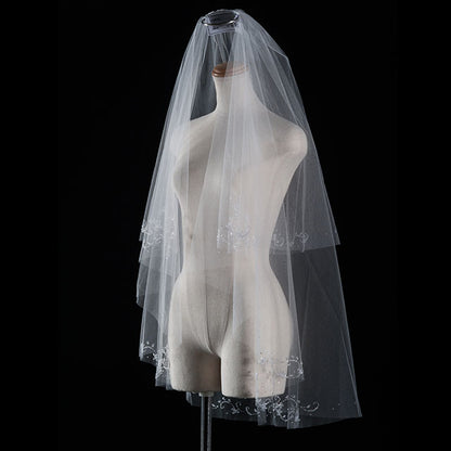 【SALE】ブライダルアクセサリー【ウエディングベール 】V3318-1(Sサイズ0.6+1Ｍ)OW