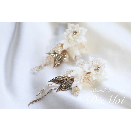 【ピアス/イヤリング】小枝ピアス/イヤリング~ブライダルピアス~ ≪VP-07/VE-07≫ 【結婚式 ピアス イヤリング】