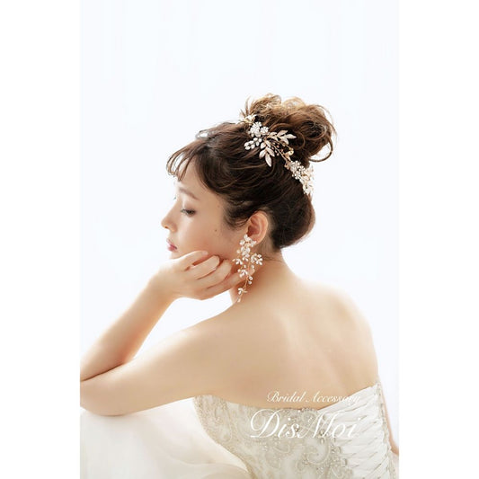 【ピアス・イヤリング】小枝ピアス/イヤリング silver/gold ~ブライダルピアス/イヤリング~ ≪VP-04/VE-04≫ 【結婚式 ピアス イヤリング】