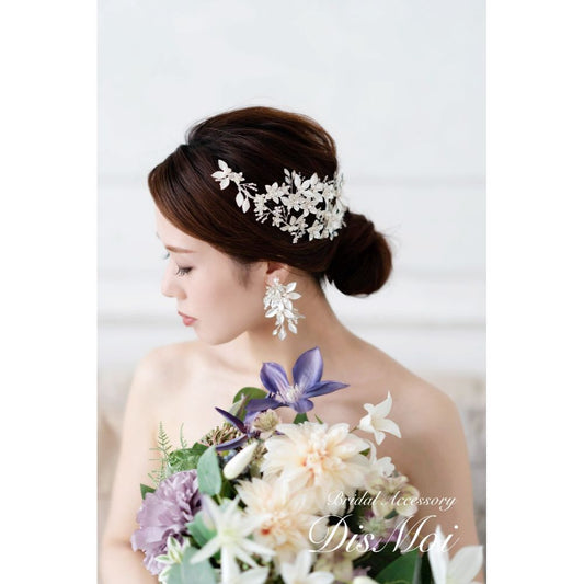 【ピアス・イヤリング】小枝ピアス/イヤリング silver/gold ~ブライダルピアス/イヤリング~ ≪VP-06/VE-06≫ 【結婚式 ピアス イヤリング】