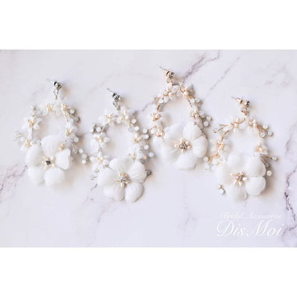 【ピアス・イヤリング】小枝ピアス/イヤリング silver/gold ~ブライダルピアス/イヤリング~ ≪VP-11/VE-11≫ 【結婚式 ピアス イヤリング】