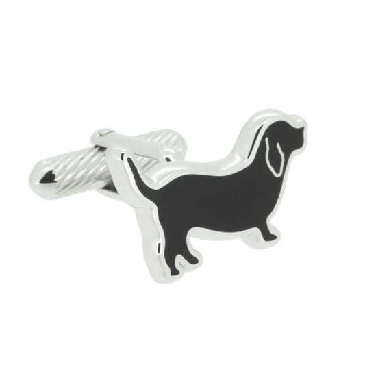 【レトリイバー ブラックエポ】日本製カフリンクス 【結婚式 カフス タイピン 小物】