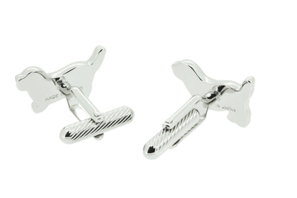 【レトリイバー ブラックエポ】日本製カフリンクス 【結婚式 カフス タイピン 小物】