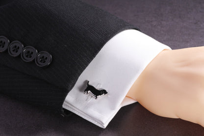 【レトリイバー ブラックエポ】日本製カフリンクス 【結婚式 カフス タイピン 小物】