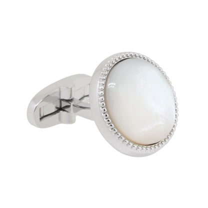 【白蝶貝】日本製カフリンクス 【結婚式 カフス タイピン 小物】