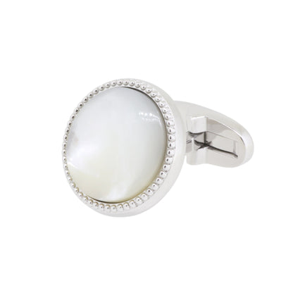 【白蝶貝】日本製カフリンクス 【結婚式 カフス タイピン 小物】