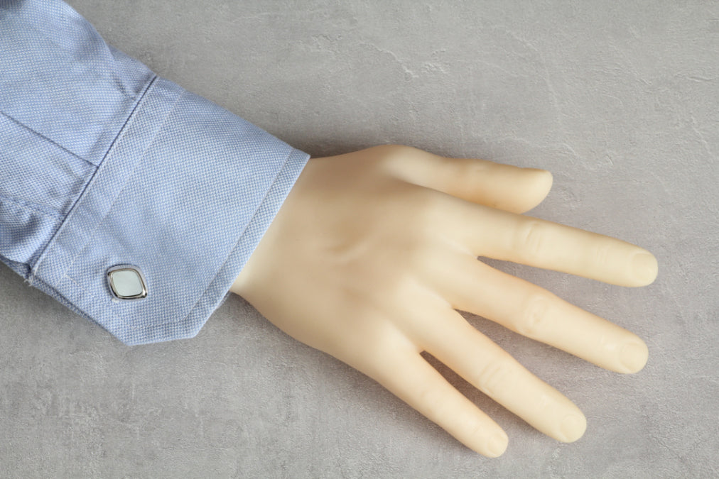 【白蝶貝】日本製カフリンクス 【結婚式 カフス タイピン 小物】