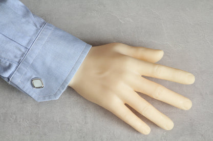 【白蝶貝】日本製カフリンクス 【結婚式 カフス タイピン 小物】