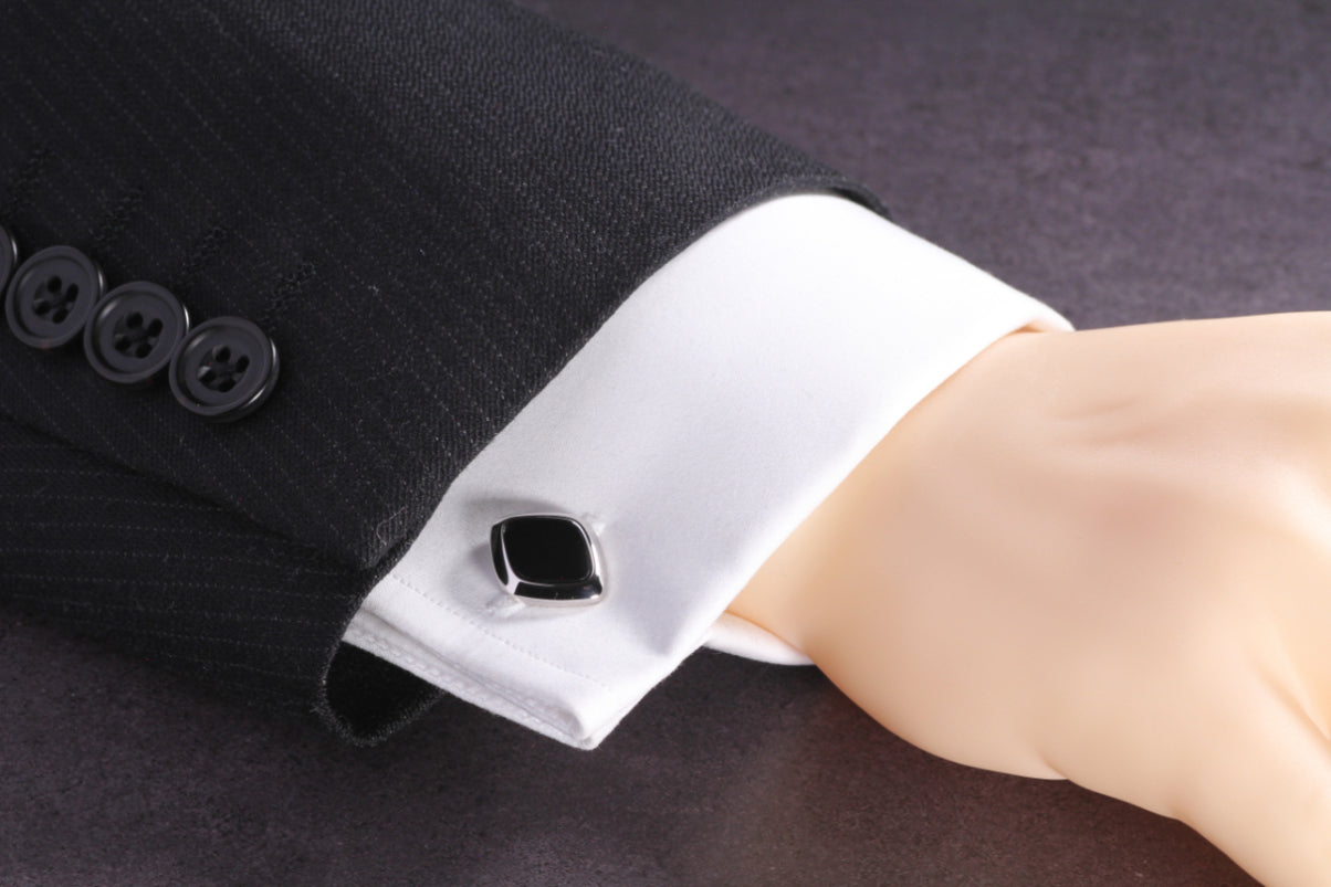 【オニキス】日本製カフリンクス 【結婚式 カフス タイピン 小物】