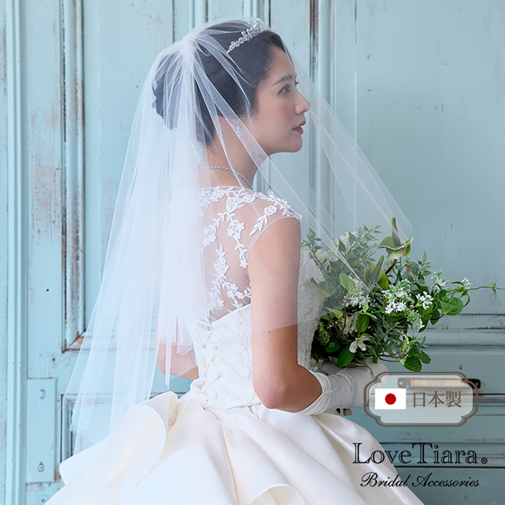 ショートベール【結婚式 ベール】（VS-01）