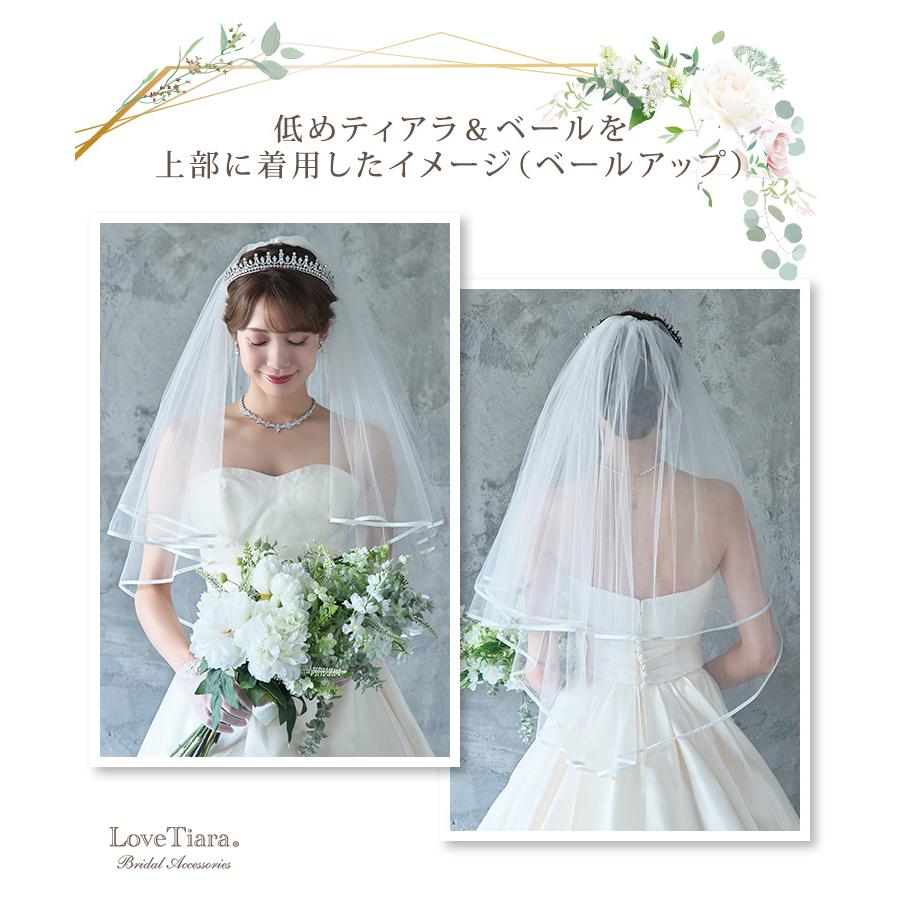 ショートベール【サテンパイピング】（VS-03）