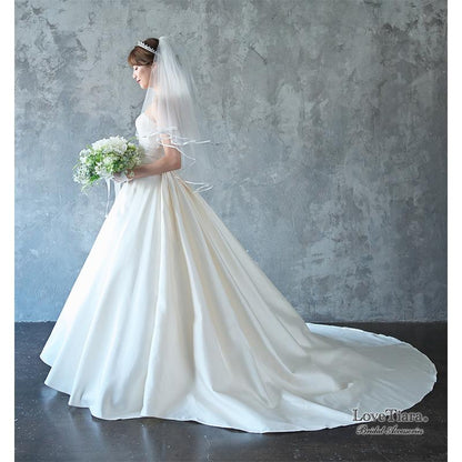 ショートベール【サテンパイピング】（VS-03）