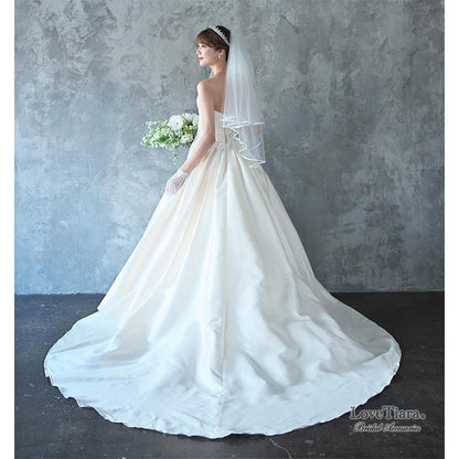 ショートベール【サテンパイピング】（VS-03）