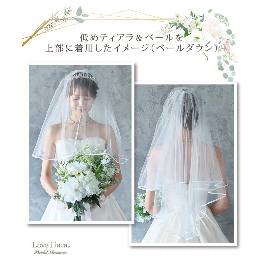 ショートベール【サテンパイピング】（VS-03）