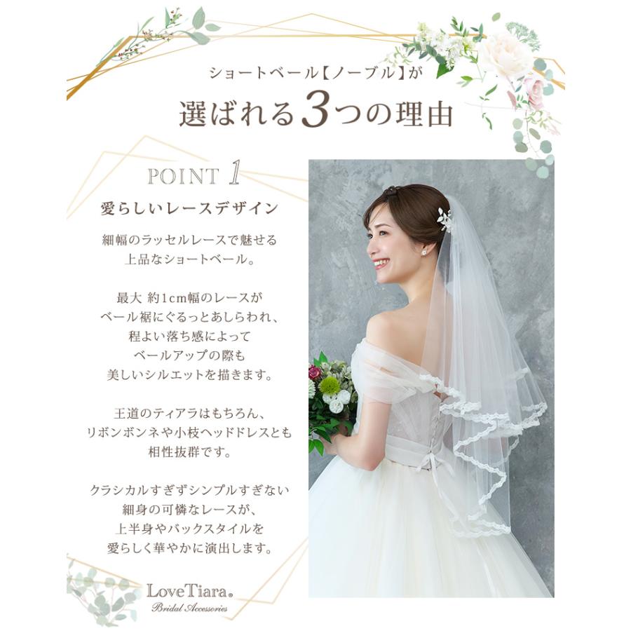 ショートベール【ノーブル】（VS-04） – 結婚式準備サイトCORDY