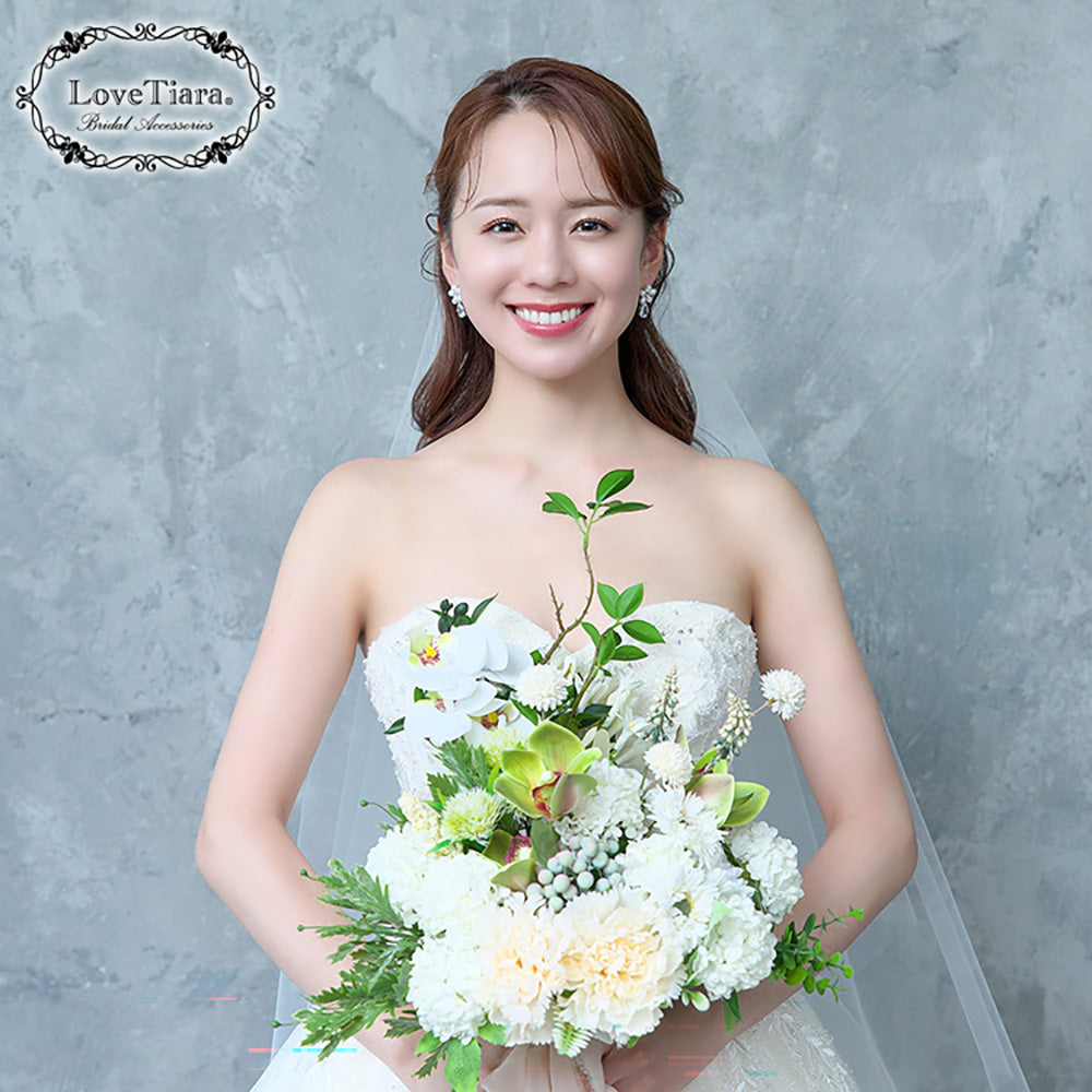 ショートベール(ギャザーなし)【結婚式 ベール】（VSF-01）