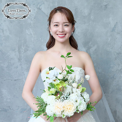 ショートベール(ギャザーなし)【結婚式 ベール】（VSF-01）