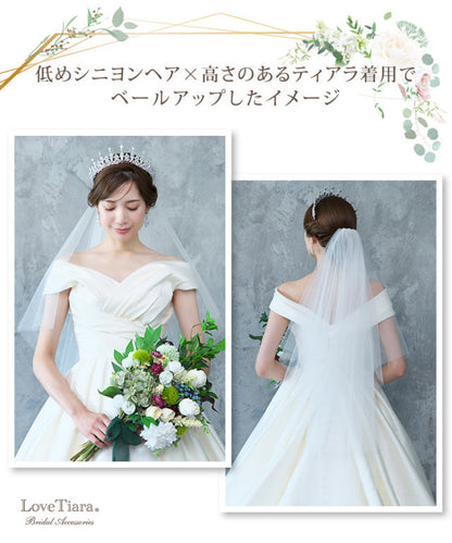 ミディアムベール 【結婚式 ベール】（VSM-01）