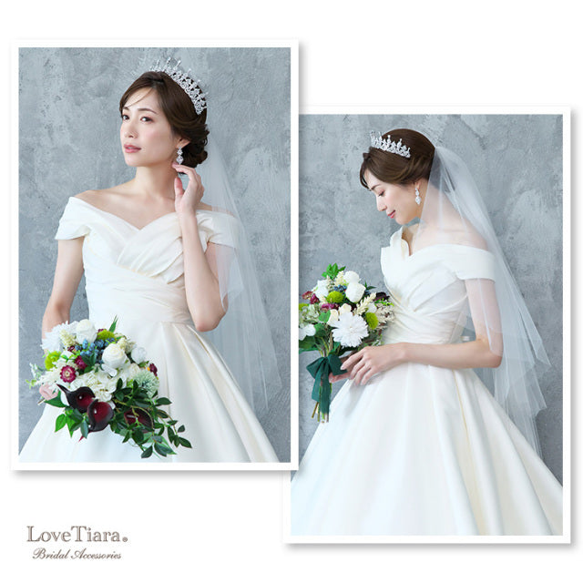 ミディアムベール 【結婚式 ベール】（VSM-01）