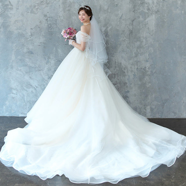 ミディアムベール【メロウ】 【結婚式 ベール】（VSM-02）