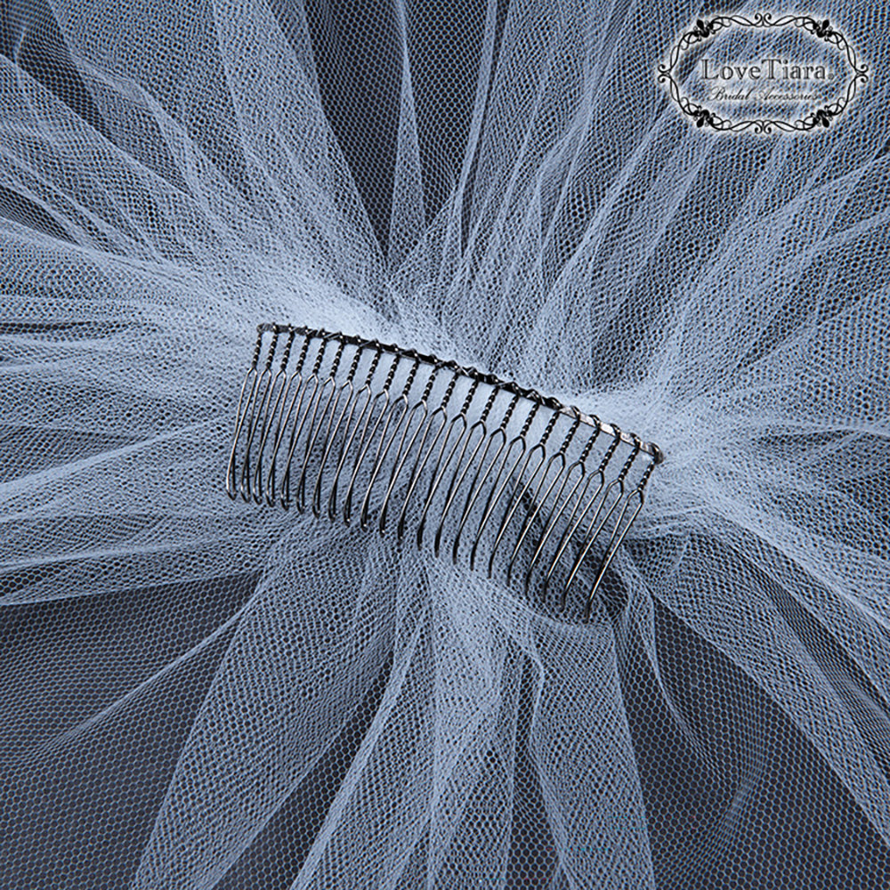 ミディアムベール【サテンパイピング】 【結婚式 ベール】（VSM-03）