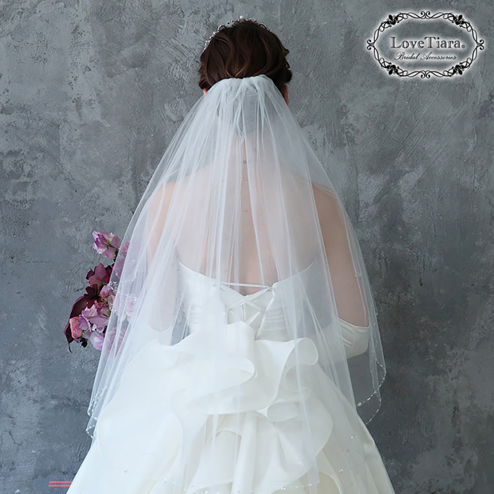ミディアムベール【エトワール】【結婚式 ベール】（VSM-06）
