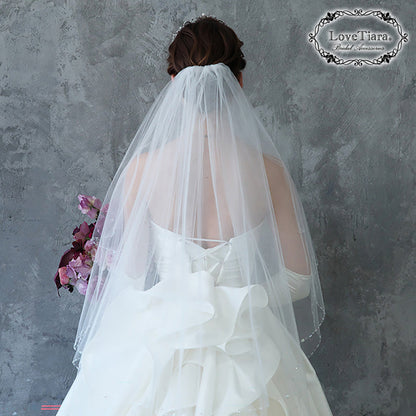 ミディアムベール【エトワール】【結婚式 ベール】（VSM-06）