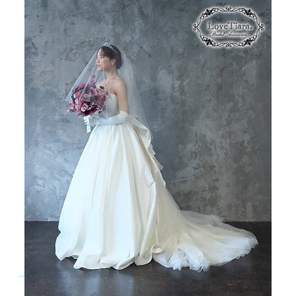 ミディアムベール【エトワール】【結婚式 ベール】（VSM-06）