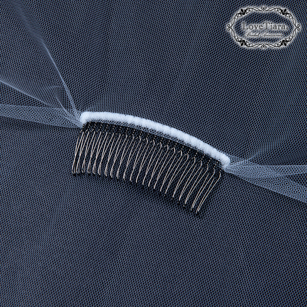 ミディアムベール(ギャザーなし)(ミドルヴェール)【結婚式 ベール】（VSMF-01_）