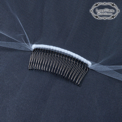 ミディアムベール(ギャザーなし)(ミドルヴェール)【結婚式 ベール】（VSMF-01_）