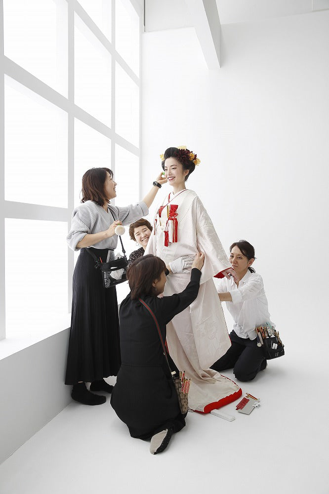 四君子:着付け1点(お引上げ込) 【結婚式 和装 白無垢 レンタル】