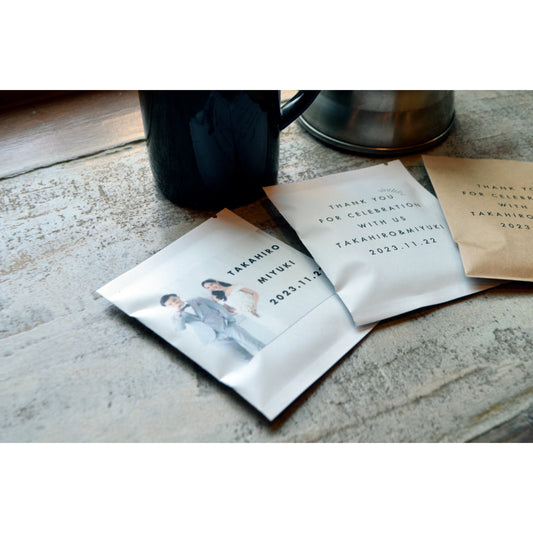 オリジナルお写真入りドリップバッグ 【結婚式 プチギフト 飲み物 オーダーメイド】