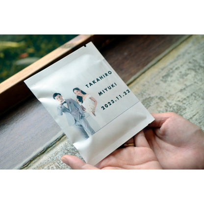 オリジナルお写真入りドリップバッグ 【結婚式 プチギフト 飲み物 オーダーメイド】