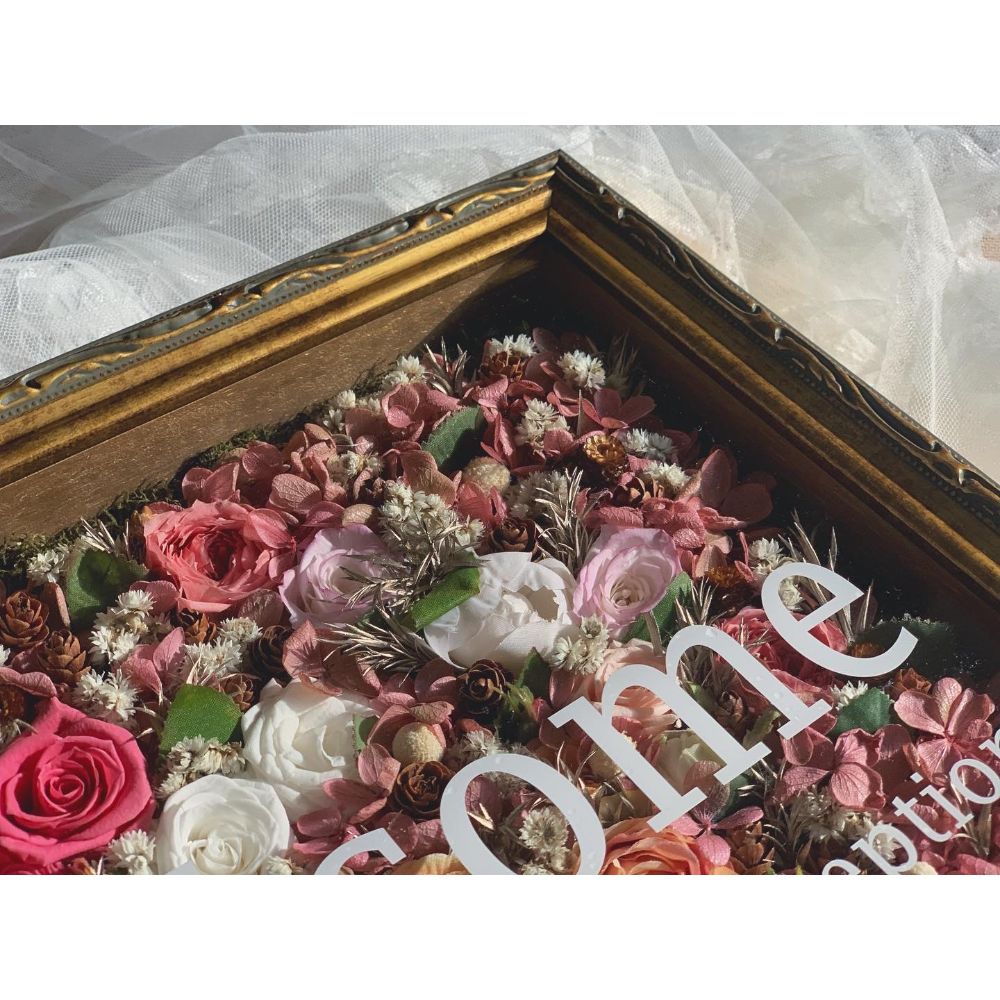 ウェルカムボード 縦25cm x 横25cm 25角 【結婚式 ウェルカムボード オーダーメイド】