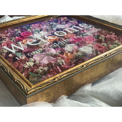 ウェルカムボード縦30cm x 横30cm 30角 【結婚式 ウェルカムボード オーダーメイド】