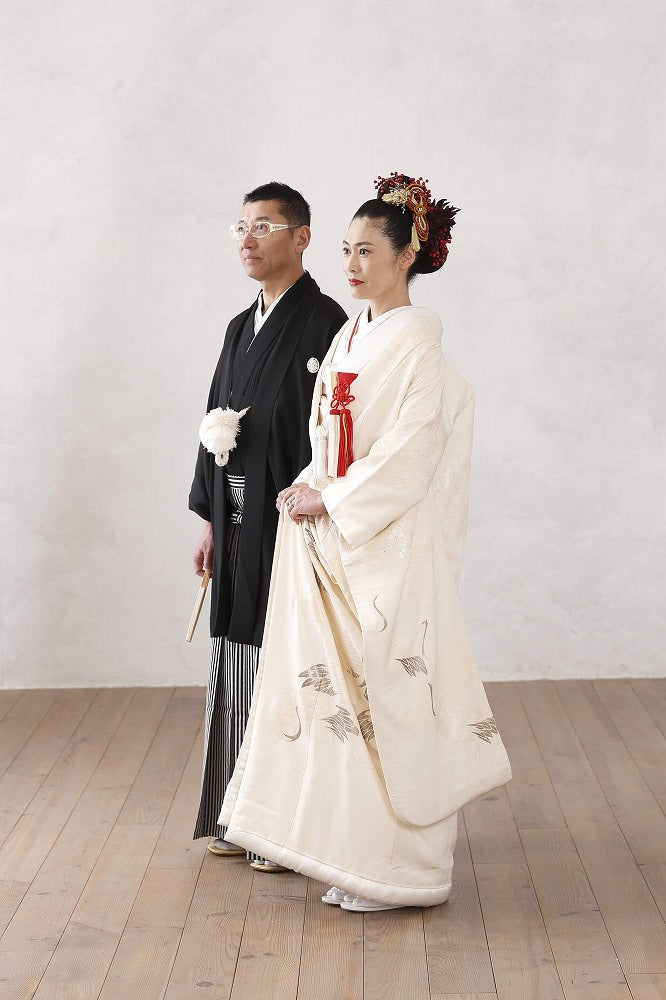 冠鶴祥:着付け1点(お引上げ込) 【結婚式 和装 白無垢 レンタル】