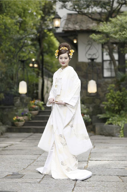 冠鶴祥:着付け1点(お引上げ込) 【結婚式 和装 白無垢 レンタル】