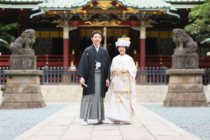 冠鶴祥:着付け1点(お引上げ込) 【結婚式 和装 白無垢 レンタル】