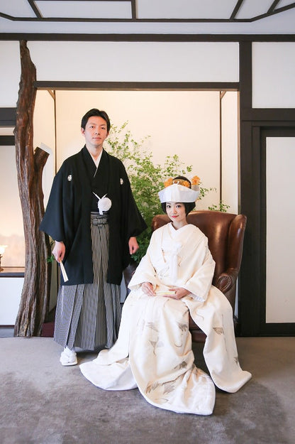 冠鶴祥:着付け1点(お引上げ込) 【結婚式 和装 白無垢 レンタル】