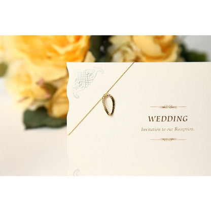 招待状セット ウェディングチャーム ホワイト フラワーチャーム【結婚式 ペーパー 招待状】